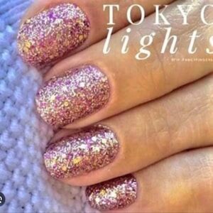 Tokyo Lights - Color Street Set - Pink/Gold/Fuschia/Holographic Glitter